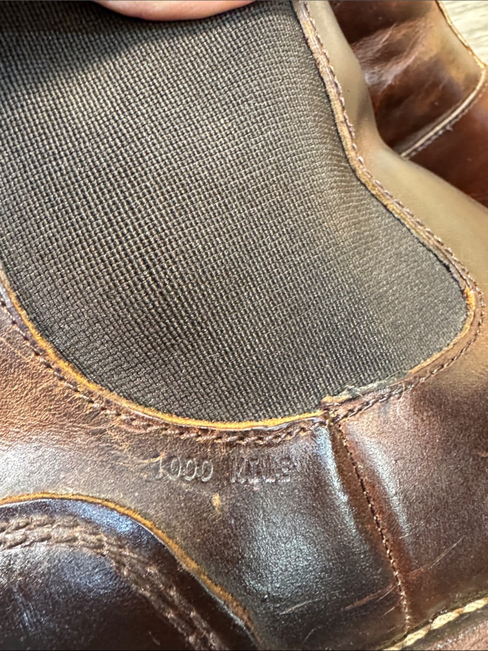 Men's Brown Leather Chelsea Boots Sz 9 (h42) - Picture 5 of 10